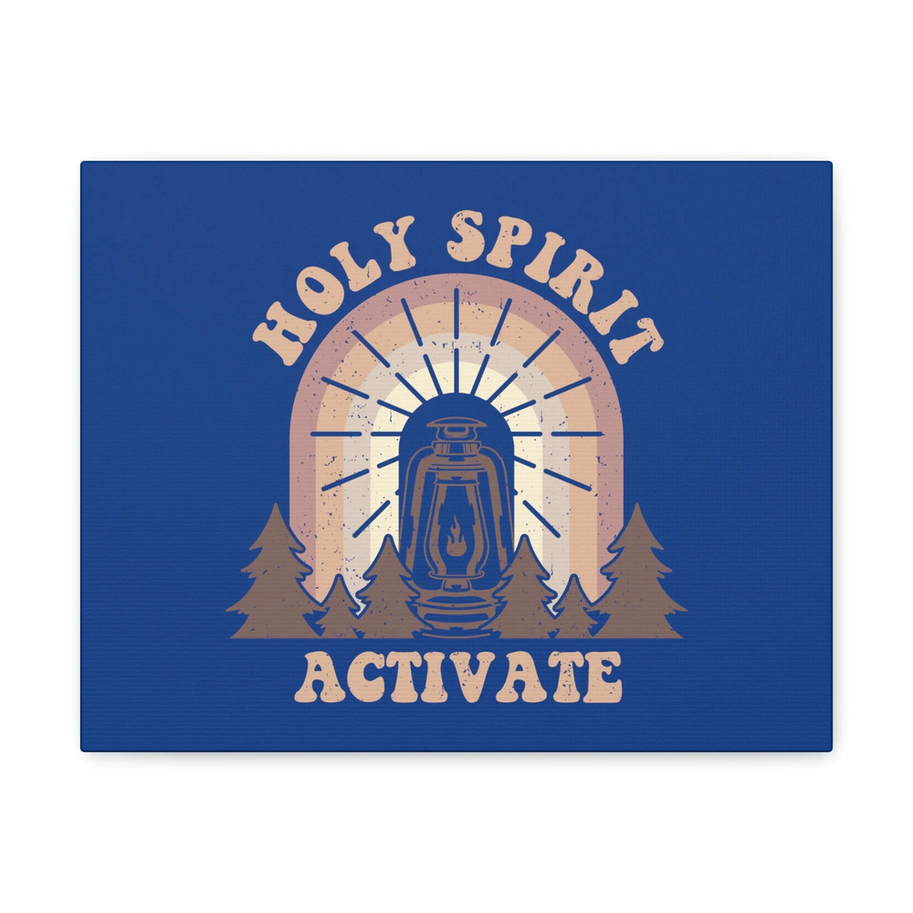 Scripture Walls Holy Spirit Activate Acts 2:38 Blue Christian Wall Art Bible